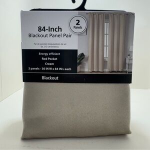 84-Inch Blackout Panel Pair in Cream